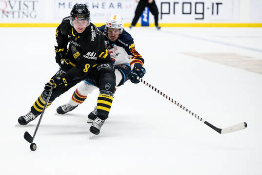 AIKs Tom Hedberg och Djurgårdens Tyler Kelleher