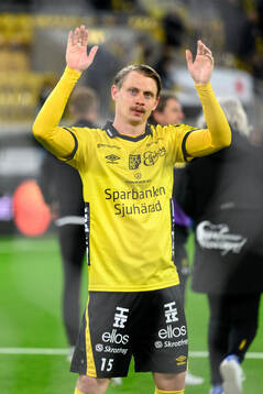 Elfsborgs Simon Hedlund jublar