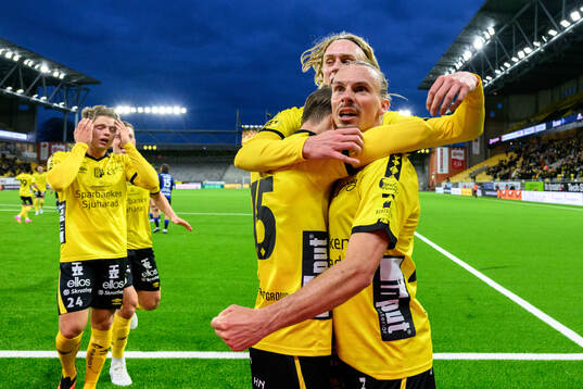 Elfsborgs Niklas Hult jublar