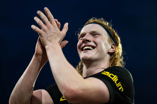 AIKs Elvis van der Laan jublar