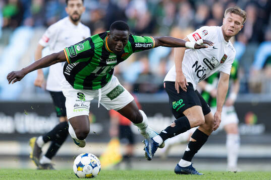 GAIS Ibrahim Diabate och Brommapojkarnas Wilmer Odefalk