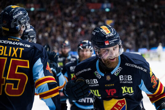 Djurgårdens Daniel Brodin jublar