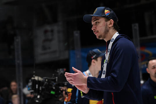 Djurgårdens Marcus Gidlöf jublar