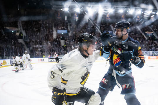 AIKs Tom Hedberg och Djurgårdens Daniel Brodin