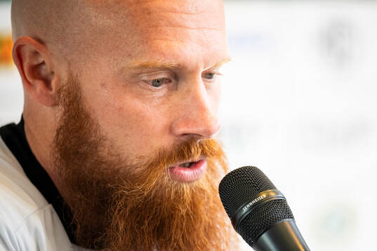 Landskronas tränare Max Mölder