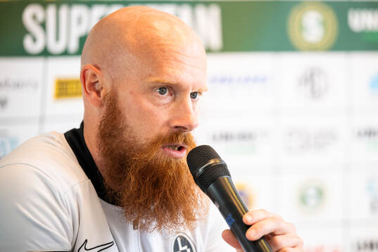 Landskronas tränare Max Mölder
