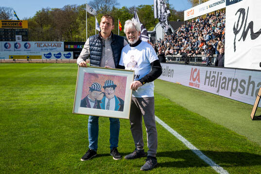 Landskronas tidigare lagkapten Philip Andersson hyllas