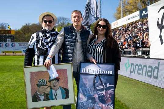 Landskronas tidigare lagkapten Philip Andersson hyllas