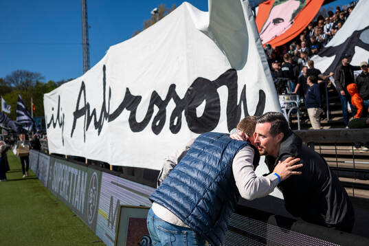 Landskronas tidigare lagkapten Philip Andersson hyllas