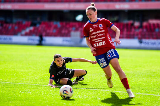 Växjö DFFs Larkin Russel och Vittsjös Julia Tunturi