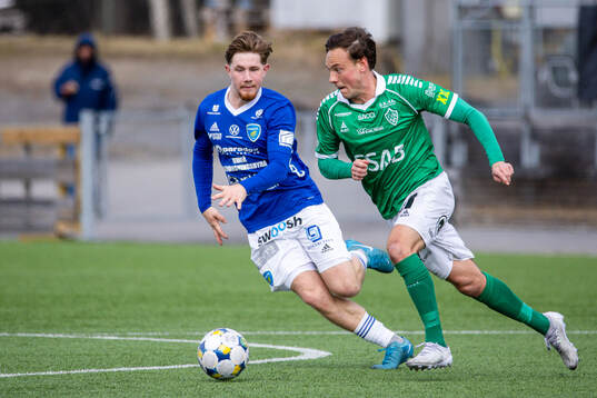 Umeå FCs Joel Hedström och Brages Cesar Weilid