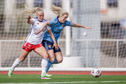 Rosengårds Emilie Woldvik och Djurgårdens Mimmi Larsson