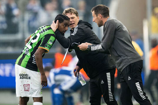 GAIS Harun Ibrahim, tränare Fredrik Holmberg och