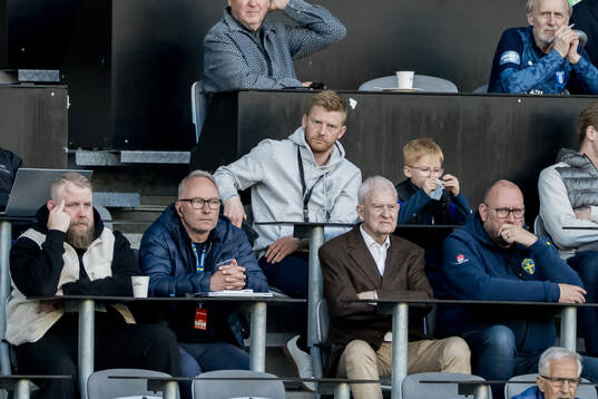 Malmö FFs Anders Christiansen på läktarplats