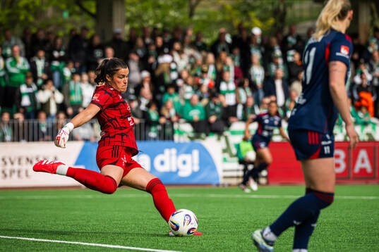 Rosengårds målvakt Eartha Cumings