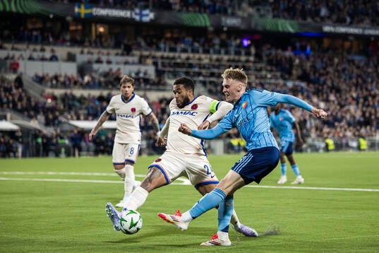 Reece James of Chelsea and Santeri Haarala of Djurgården