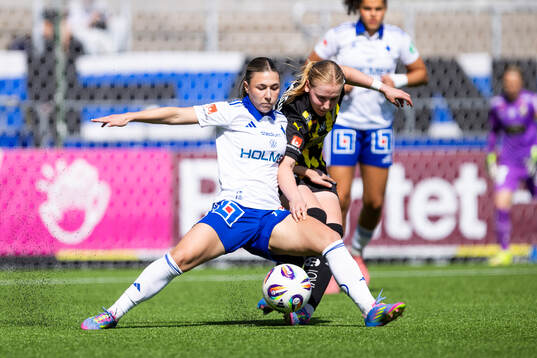 IFK Norrköpings Maja Regnås Valcic och Häckens Johanna
