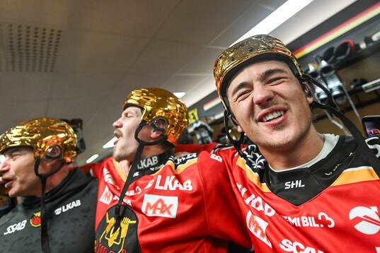 Luleås Marcus Hardegård jublar