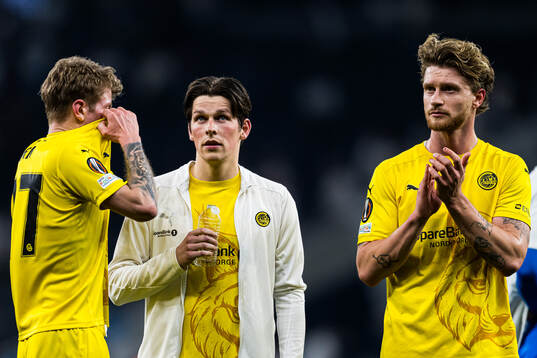 Sondre Sørli, Sondre Brunstad Fet and Kasper Høgh of Bodø/Glimt