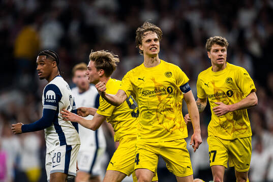 Ulrik Saltnes of Bodø/Glimt celebrates after scoring the 3-1 goal