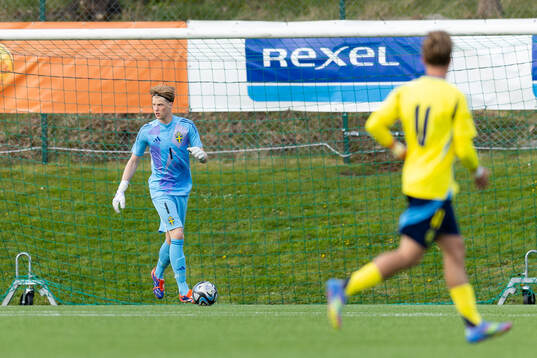 Goalkepper Svante Stangenberg of Sweden
