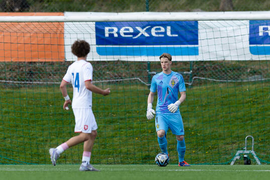 Goalkeeper Svante Stangenberg of Sweden