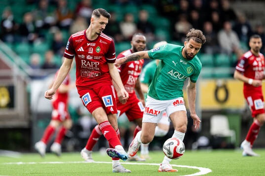 Skövde AIKs Aldin Basic och Jönköpings Södras Anmar