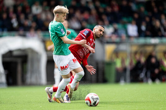 Jönköpings Södras Isak Ellbring och Skövde AIKs Sargon