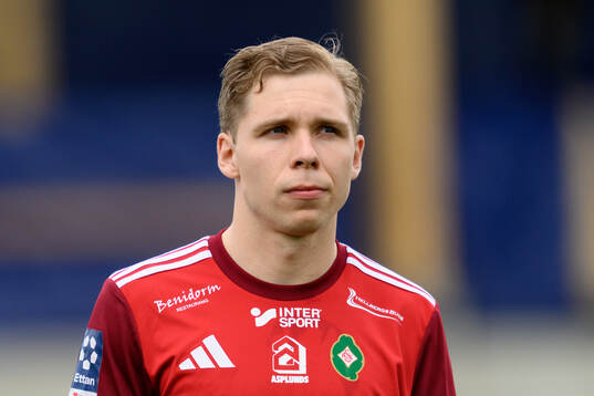 Skövde AIKs Samuel Sörman vid lineup