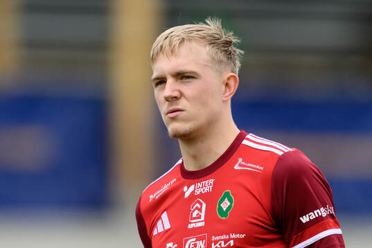 Skövde AIKs Emil Skillermo vid lineup