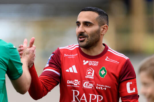 Skövde AIKs Sargon Abraham vid lineup