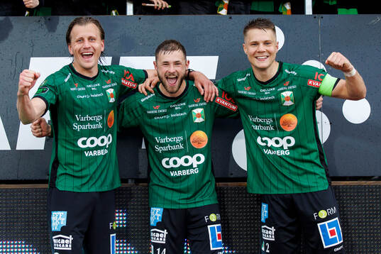 Varbergs Jesper Jonasson Westermark, Oliver Alfonsi och