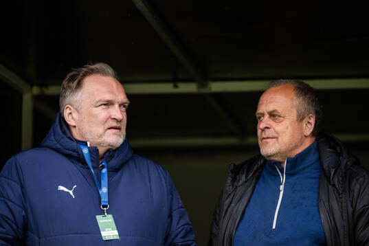 Värnamos sportchef Jörgen Petersson och assisterande tränare Jonas Thern