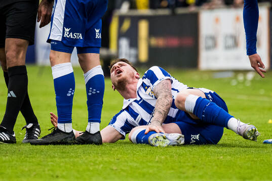 IFK Göteborgs Tobias Heintz har ont