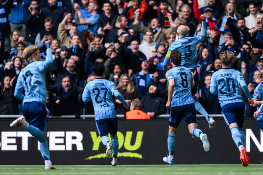 Djurgårdens Marcus Danielson jublar