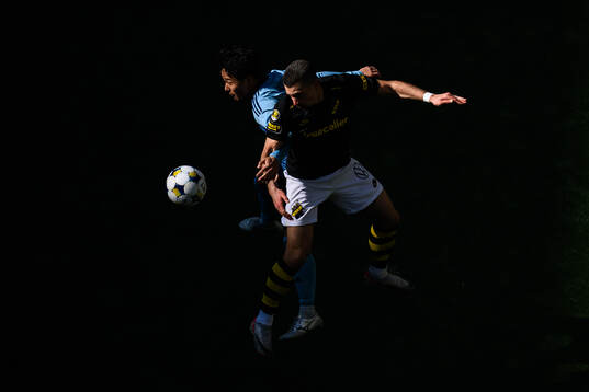 Djurgårdens Keita Kosugi och AIKs Dino Besirovic