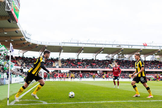 Hammarbys Nahir Besara och Markus Karlsson
