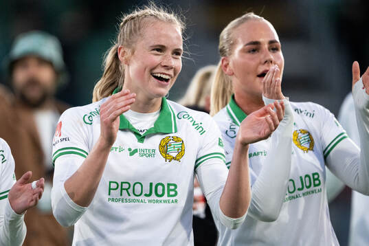 Hammarbys Julie Blakstad jublar