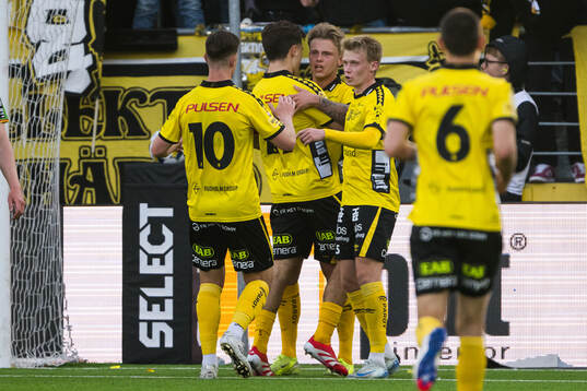 Elfsborgs Frederik Ihler jublar efter 1-0
