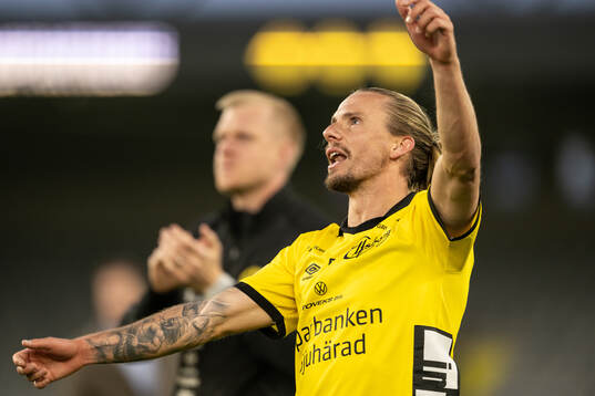 Elfsborgs Niklas Hult jublar