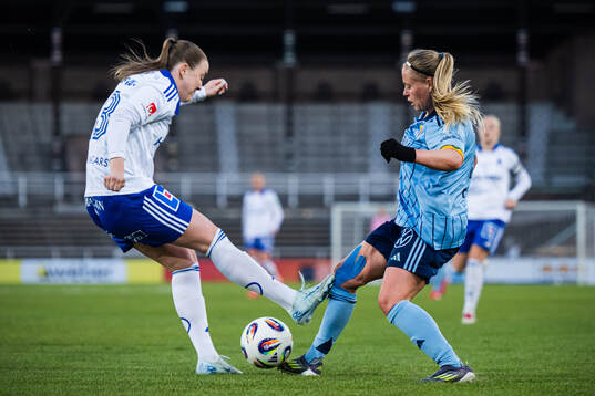 IFK Norrköpings Maja Regnås Valcic och Djurgårdens Therese Åsland
