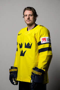 Jonas Brodin of Sweden poses for a portrait