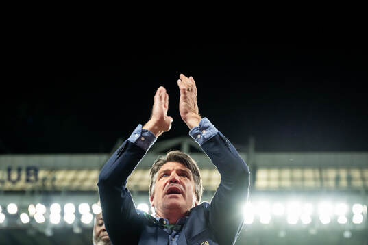 Sports director Bosse Andersson of Djurgården celebrates