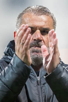 Head coach Ange Postecoglou of Tottenham Hotspur celebrates