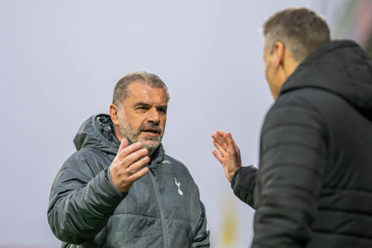 Head coach Ange Postecoglou of Tottenham Hotspur and head