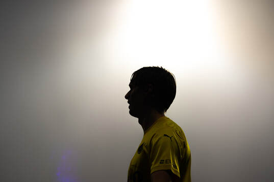 The silhouette of Ulrik Saltnes of Bodø/Glimt