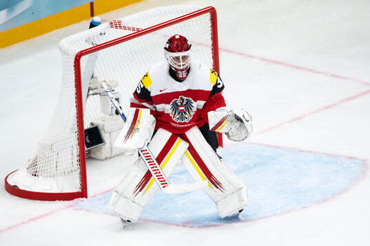 Goaltender Atte Tolvanen of Austria