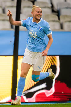 Malmö FFs Beatrice Persson jublar