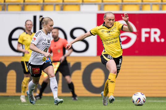 Örebro SKs Nora Törngren och Elfsborgs Emilia Bengtsson