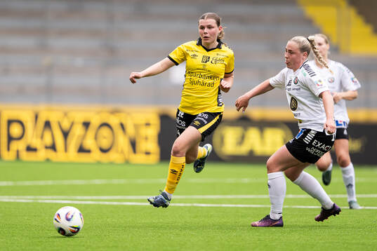 Elfsborgs Elin Flakberg och Örebro SKs Ebba Cabander